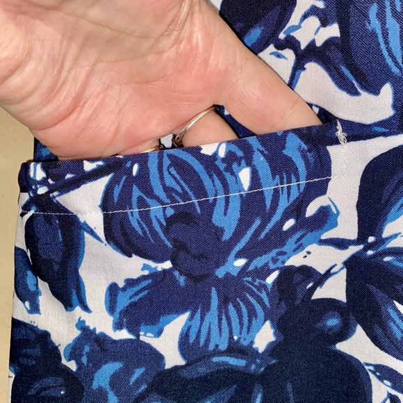 S.C & CO Blue Mini Pencil Skort for Casual Resort Wear - Picture 2 of 8